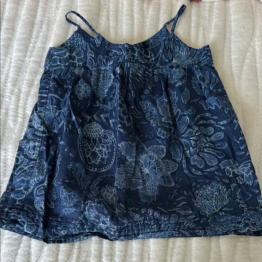 Floral Blue Women's Top